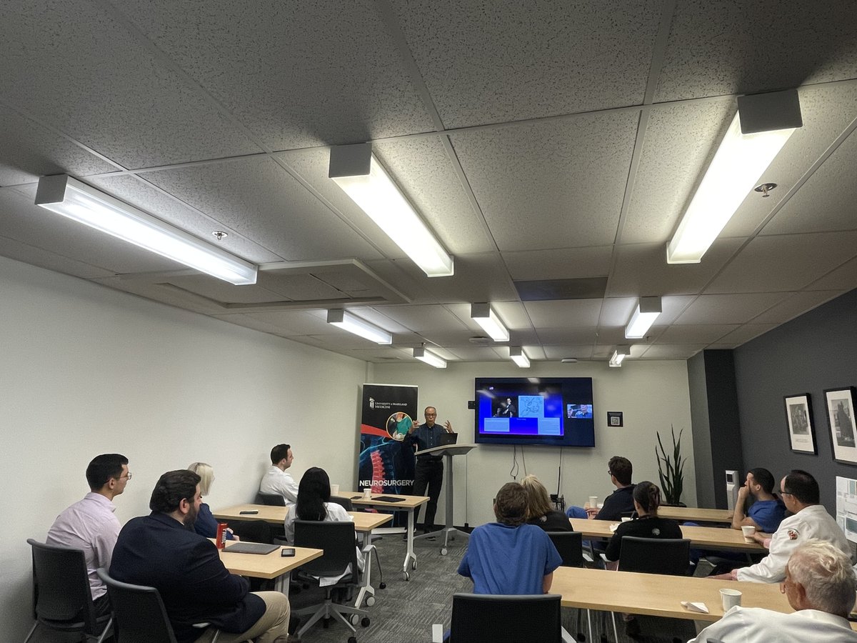 UMDNeurosurgery's tweet image. Recently, @AarabiBizhan gave Grand Rounds recounting his early career, and his 20 years as Director of Neurotrauma @shocktrauma. We thank you, Dr. Aarabi, for your service to our Department, and to Shock Trauma. You continue to remain a pillar of our program. What a journey!