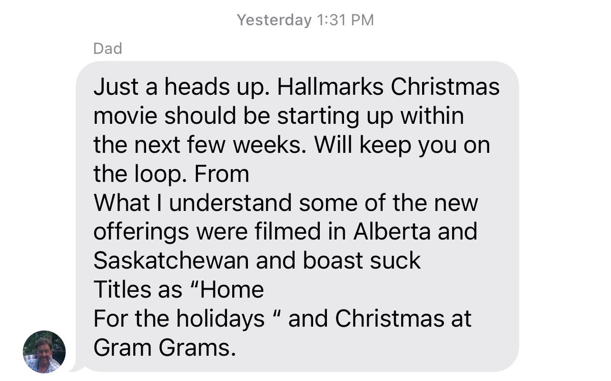 It’s nice having the inside scoop on this years slate of Hallmark holiday movies. It’s a tough job, but someone’s gotta do it. Thanks Dad! #HallmarkSeason