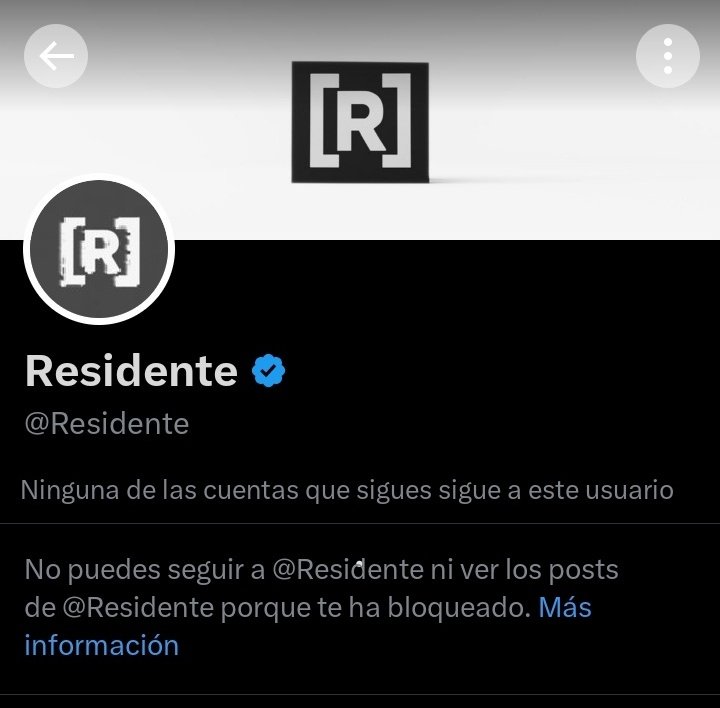 NoVive_Socialis's tweet photo. Residente me bloqueó https://t.co/IJ8DpSDQ12