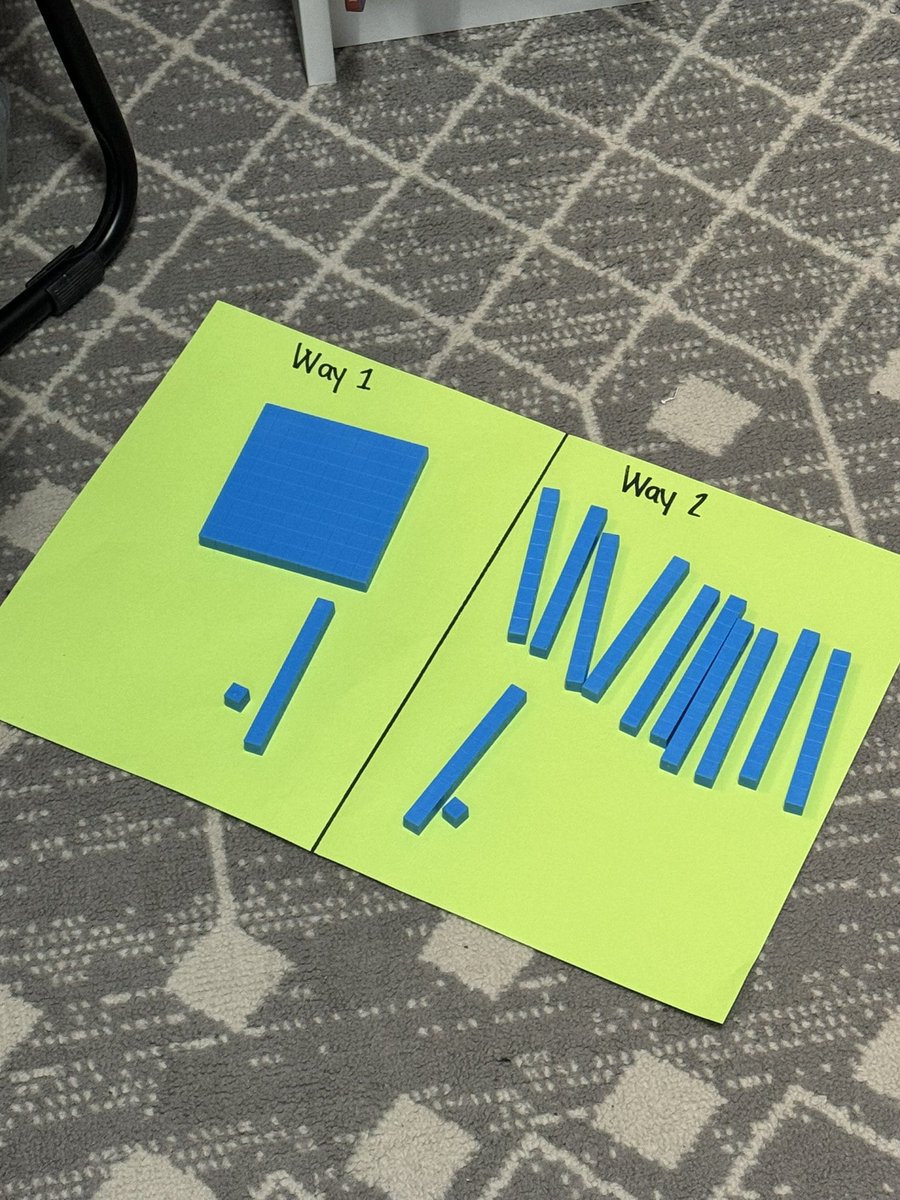 selenadewitt12's tweet photo. Today we focused on multiple perspectives and composing the same number two different ways. @NISDElemMath @NISDMaCGT @NISDCole #thecoleway https://t.co/jQTrutIdaP