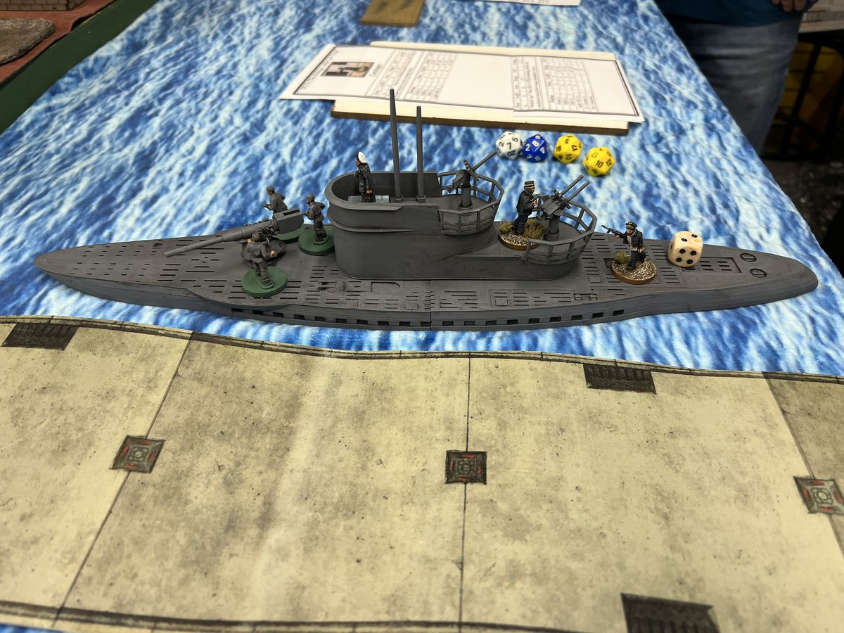 GreatRedoubt's tweet photo. No pulp game is complete without a U-Boat! https://t.co/LpAm1spNxN