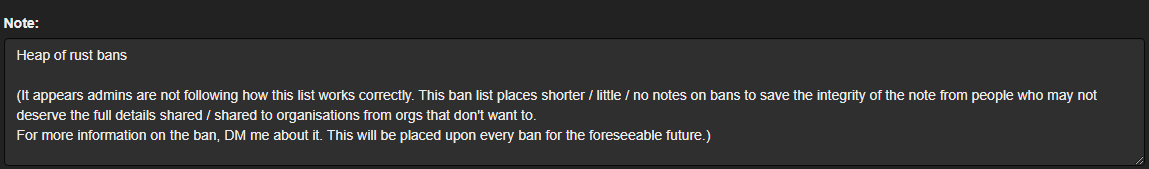 Another classic ban brought to you by the wish dot com admin....