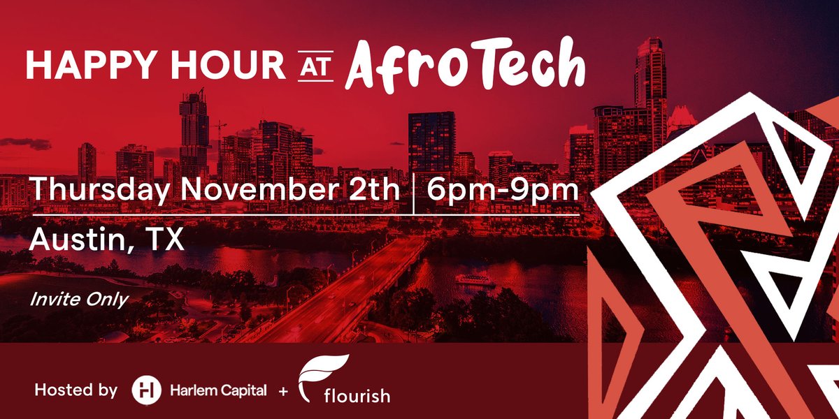 gabbycazeau's tweet photo. ✨Will you be at @AfroTech this year? @HarlemCapital  and @FlourishVC are hosting a Happy Hour for founders, operators, &amp; investors! 

We’re opening up a few RSVP spots. For a chance to get on the list: 

1. Hit follow (so I can DM you)
2. Retweet this post
3. Comment below w/👋 https://t.co/JXxzgy8o8A