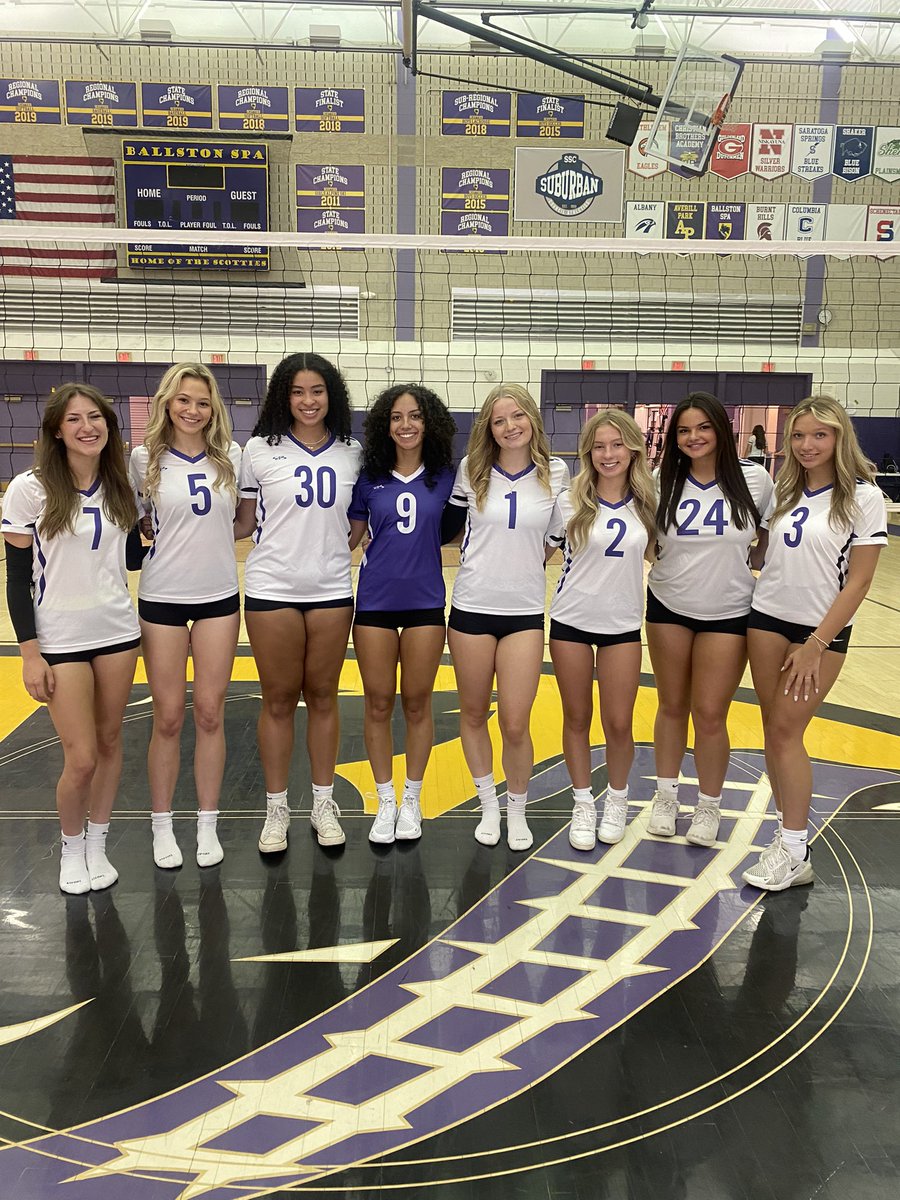 bspavolley's tweet photo. Tomorrow is our biggest home match of the year. Senior night celebrating these 8 AMAZING players. Come show your support as we take on Guilderland and recognize our seniors 💜🏐💛 https://t.co/57yIwGSbeY