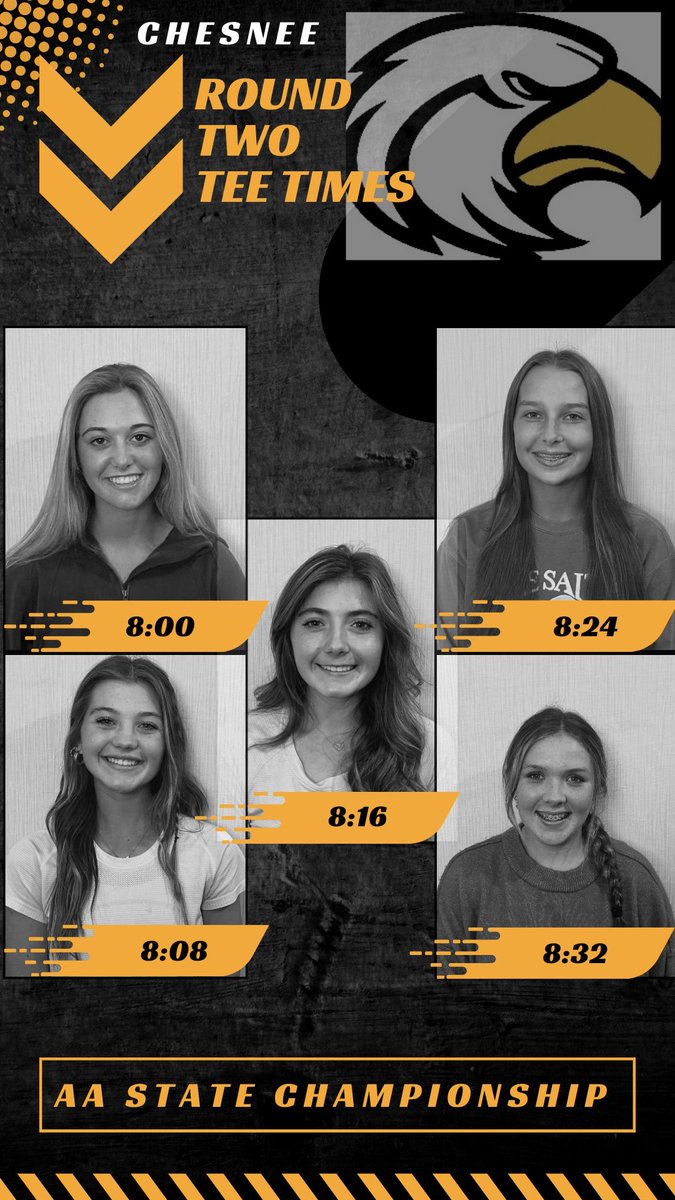 Chesnee Girls Golf (@chsladiesgolf) on Twitter photo Lady Eagles are leading the AA State Championship by 46 shots. <a href="/oliviaroberts07/">Olivia Roberts</a> is leading with a 70 and <a href="/AddyParker7/">Addy Parker</a> is tied for 2nd with a 72. <a href="/AbigailWatson87/">Abigail Watson</a> shot 80 and <a href="/Oliviaa_shields/">Olivia shields</a> shot 81. Lady Eagles are leading the AA State Championship by 46 shots. <a href="/oliviaroberts07/">Olivia Roberts</a> is leading with a 70 and <a href="/AddyParker7/">Addy Parker</a> is tied for 2nd with a 72. <a href="/AbigailWatson87/">Abigail Watson</a> shot 80 and <a href="/Oliviaa_shields/">Olivia shields</a> shot 81.