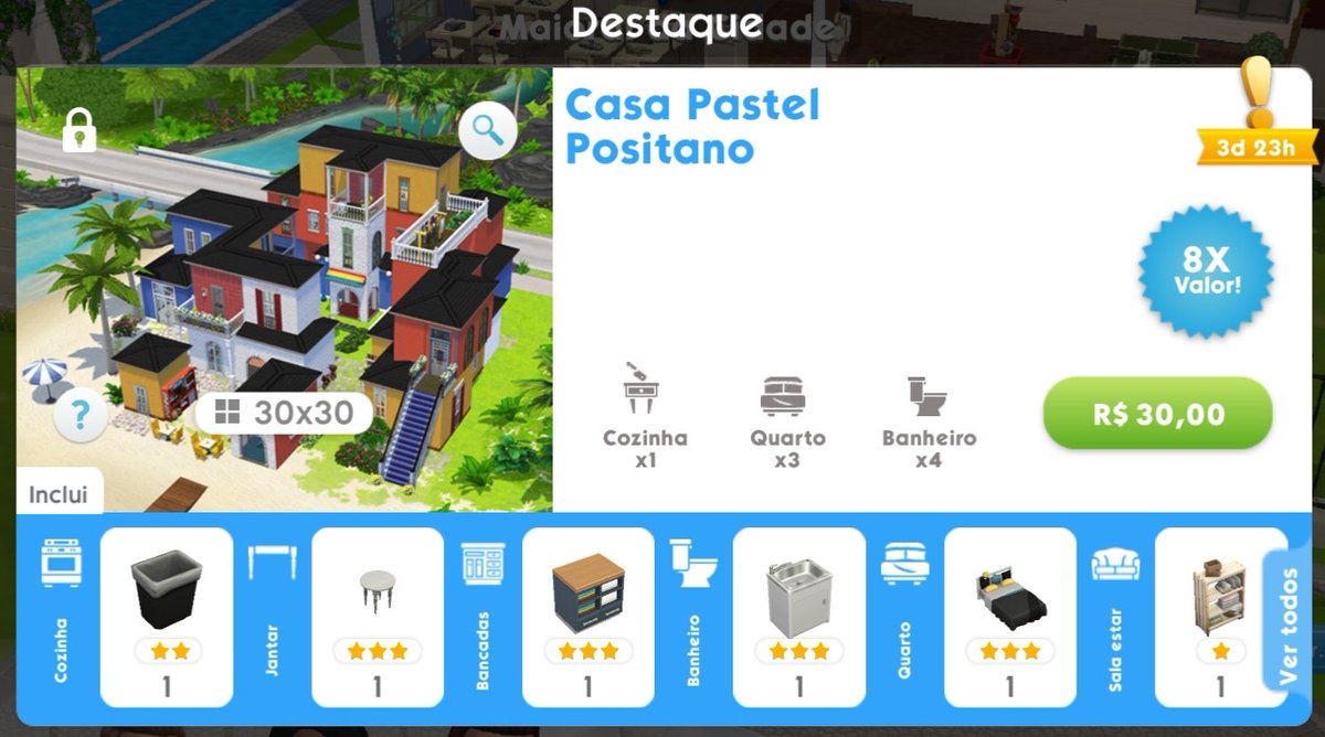 naramigTSM's tweet photo. I bought the Positano pastel house pack and when I finished payment, the game returned to the blue start screen. I didn't receive my package  and my credit card got charged. Hello, gurus! I need help! @TheSimsMobile @SimGuruAwin2 @SimGuruPedro @EAHelp @SimGuruKatz #thesimsmobile https://t.co/U75jVNj1NN