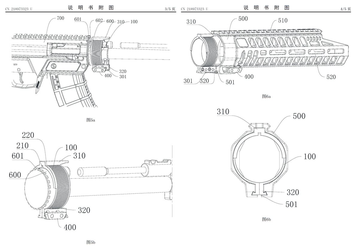 Patents for these new handguards, from last year or so, assigned
