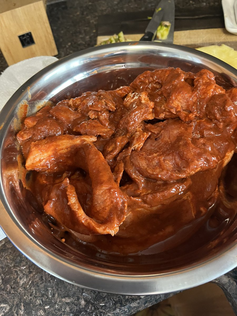 CastRedhead's tweet image. Tacos al pastor on the smoker for dinner tonight!