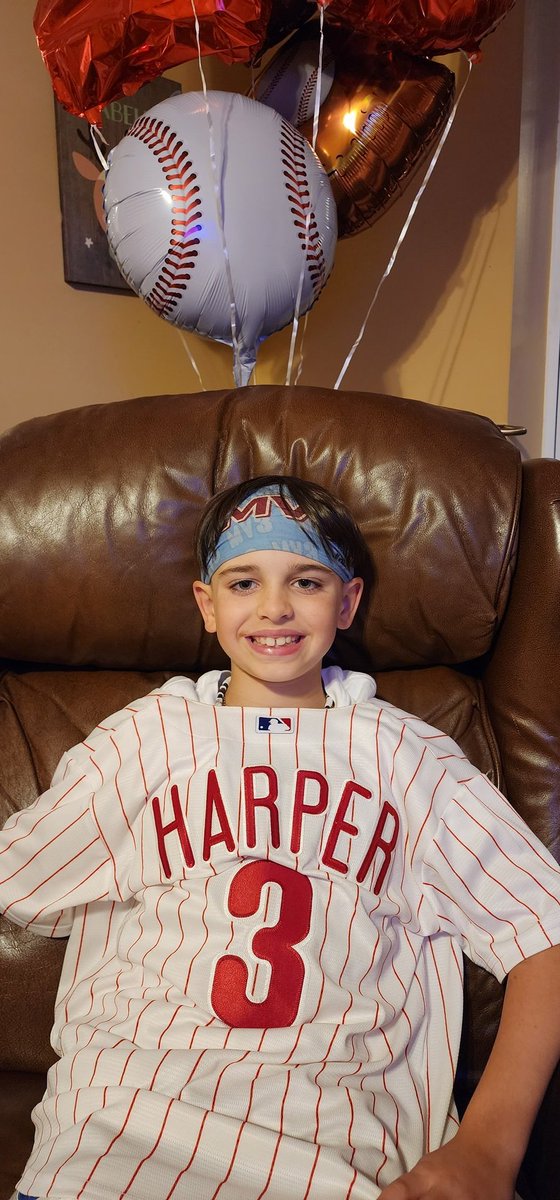 Hey <a href="/bryceharper3/">Bryce Harper</a>, I (Giancarlo) just turned double digits today, just like you hit that 3-1 milestone! 🎂🎉 Thanks for the 'big league' birthday HR – you're my home run hero! Go <a href="/Phillies/">Philadelphia Phillies</a>! ⚾🎁 #BirthdayHRTwins #GoPhils #phillies #RedOctober #NLCS