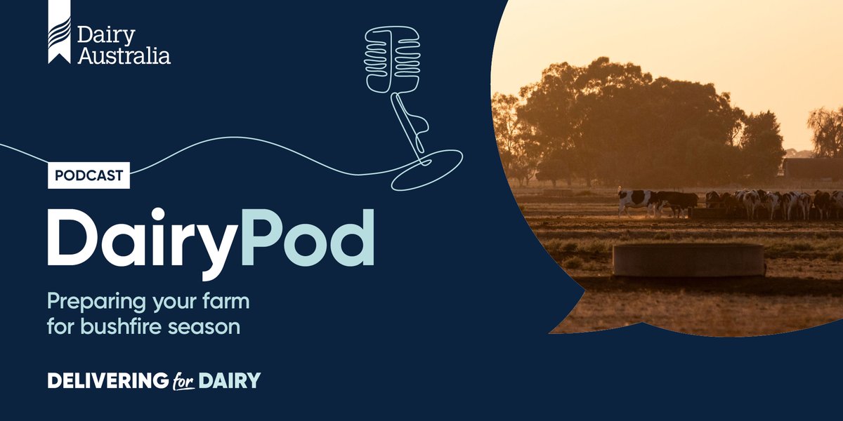 #DairyPod this week explores how #dairy farmers can prepare for bushfires, protect young stock &amp; cows &amp; ensure staff safety. It also looks at what to do if your property is at risk and how to plan for power and water supply interruptions. Listen here bit.ly/45saz3y