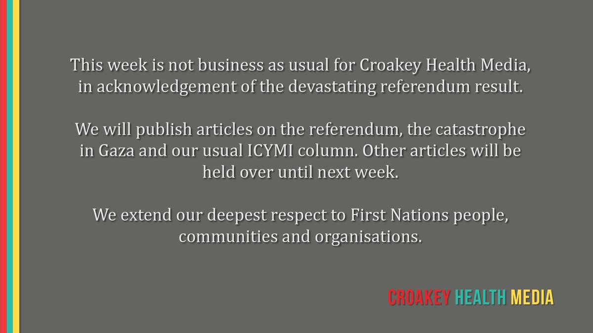 MelissaSweetDr's tweet photo. A statement from @CroakeyNews re our editorial coverage this week. https://t.co/thY4uEi41C