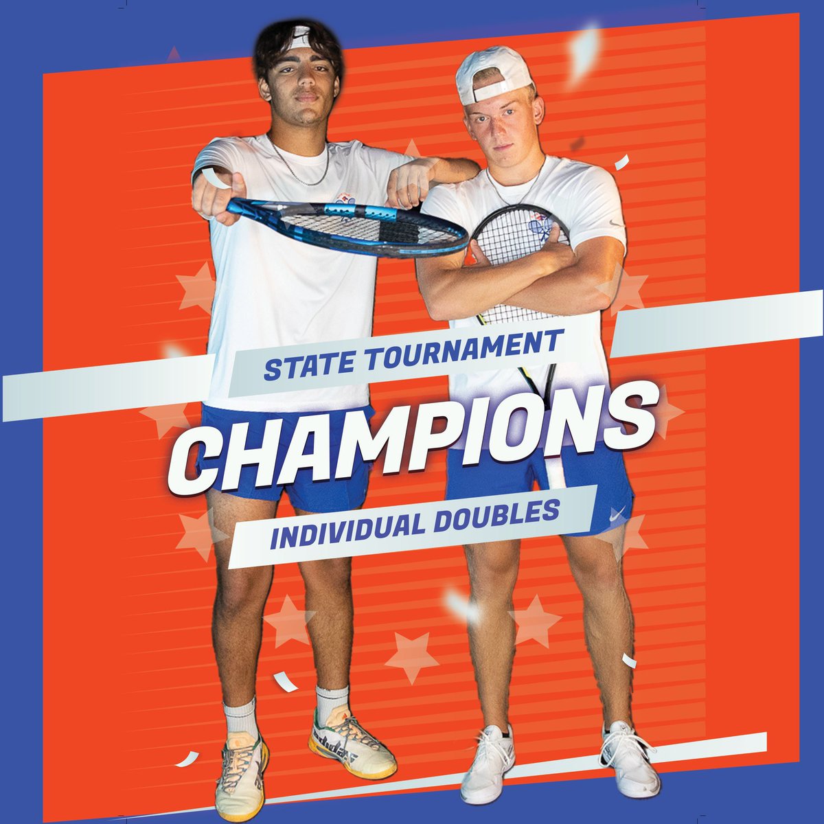 STATE CHAMPS 🏆

Congratulations to Momin Durrani and Mason Christensen on winning State for Tennis Individual Doubles. 

Also, congrats to the Boys Tennis team on their 3rd place finish at the state tournament!

#stanggang🐎 🐎
<a href="/WFMustangAD/">SHS Activities</a> <a href="/wfsheyenne/">Sheyenne High School</a> <a href="/edcscores/">Eastern Dakota Conf.</a> <a href="/NDHSAA/">NDHSAA</a>