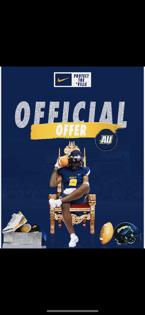 turnerwood5's tweet photo. Blessed to receive an offer from Averett University!!!
@coachglass52 @raisethebar_ad @CoachHo10 @CoachWills88 @CoachEasley__ @coachphenry https://t.co/xwFKJ4DUOe