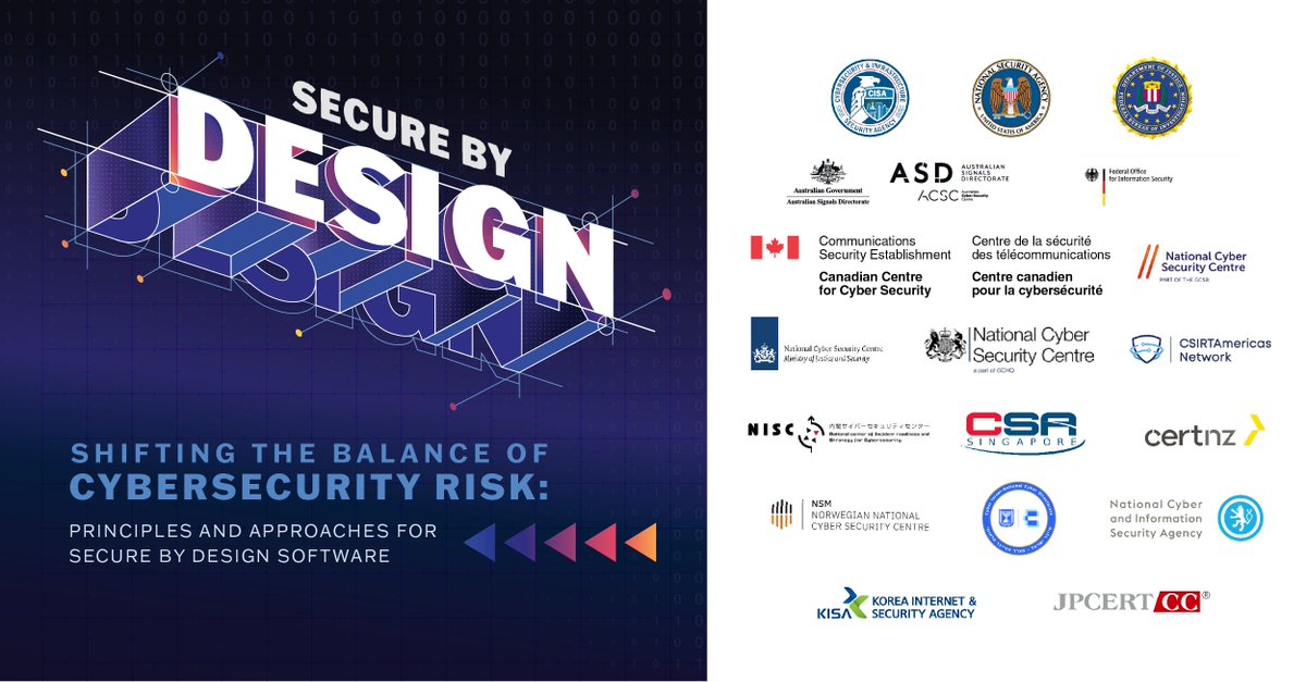 Thrilled to announce our updated #SecureByDesign guidance, co-sealed w/13 int’l partners! +7 since April! Especially excited to do it at #SICW2023 where the focus is Building Trust in the Emerging Digital Order. We ALL deserve to trust our tech. go.dhs.gov/ofa