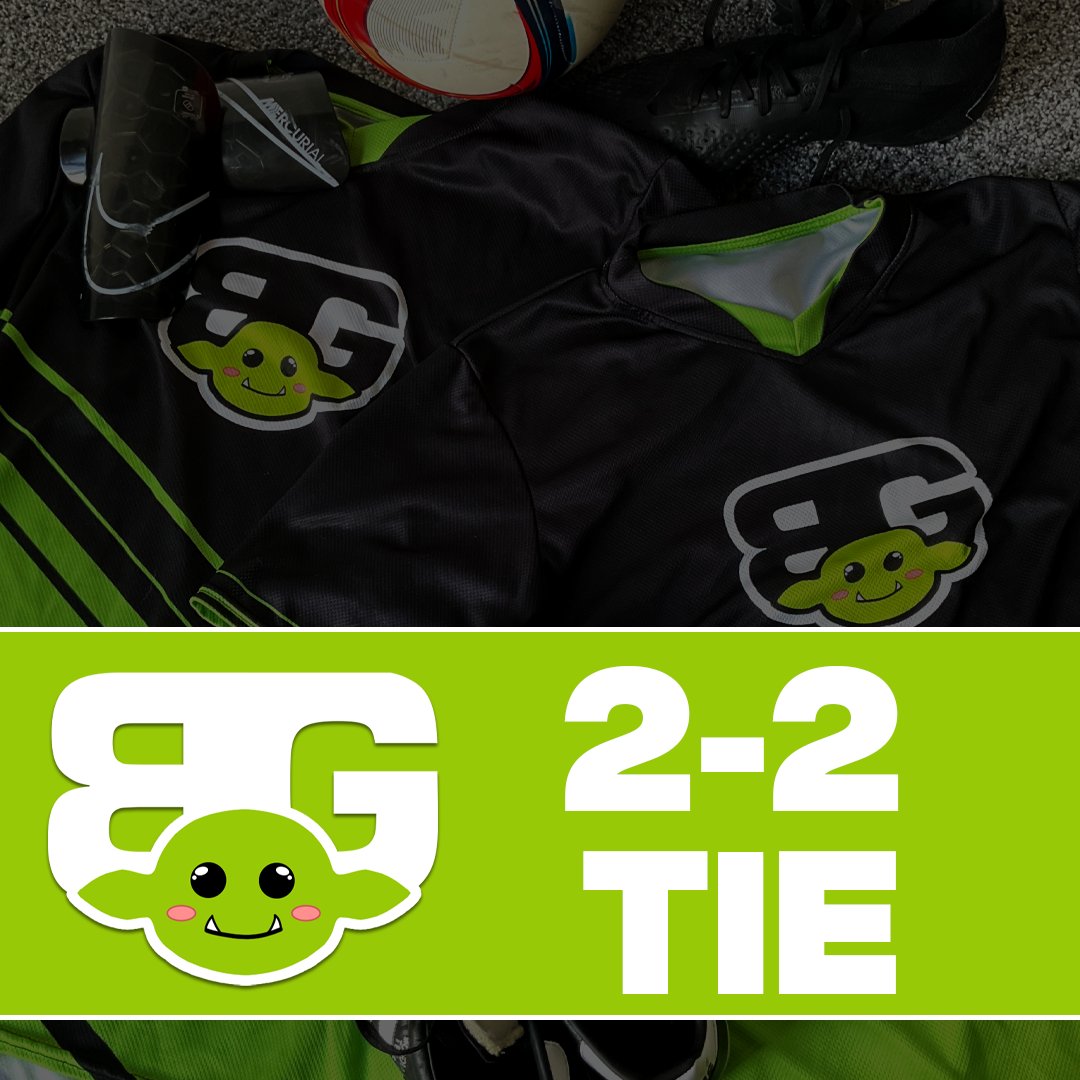 IRL, we play a lot of soccer with a solid team of fellow Basement Goblins. (We even have BG jerseys!)

We pass the halfway point in this outdoor session with a 2-2 tie tonight. Phoenix scored a great goal and we held them at 2-1 until a misplay in the last 3 mins of the game. 😭