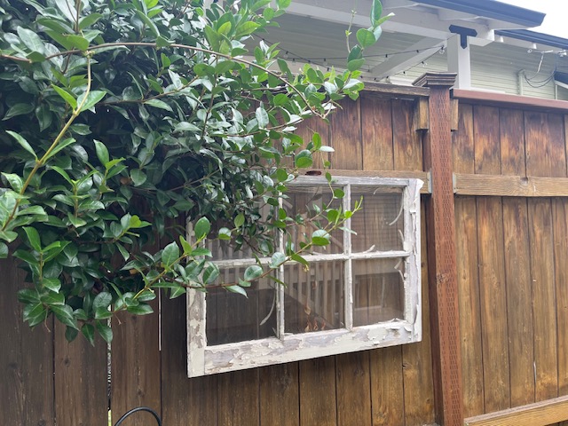 Replacing your outdated windows this fall? 
Repurpose your old windows to make a fun yard statement!