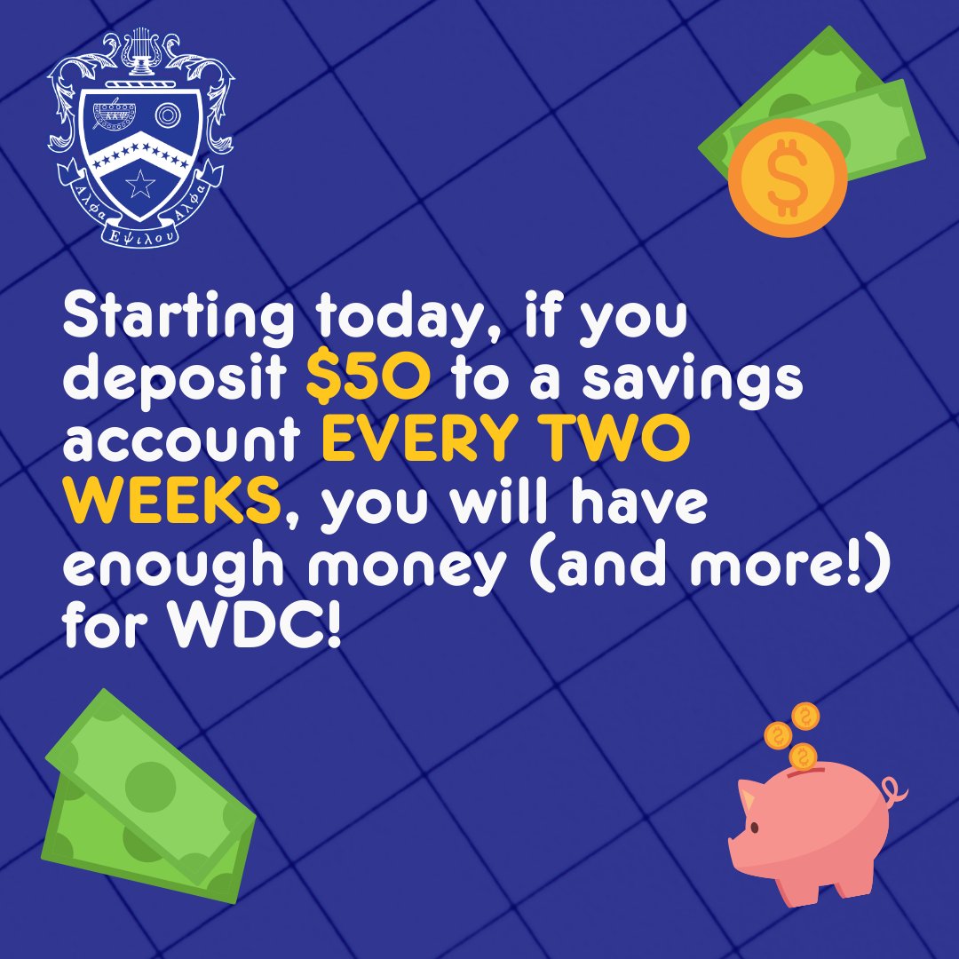KKPsiWD's tweet photo. Hello hello West Side!
The WD Council is so excited to present our newest initiative: The WD Dollars Program! This program aims to help Brothers save money for Convention, and see the cost on a smaller scale! 💙
Read through the infographics for more info! (1/3) https://t.co/MXSOgNKnAO