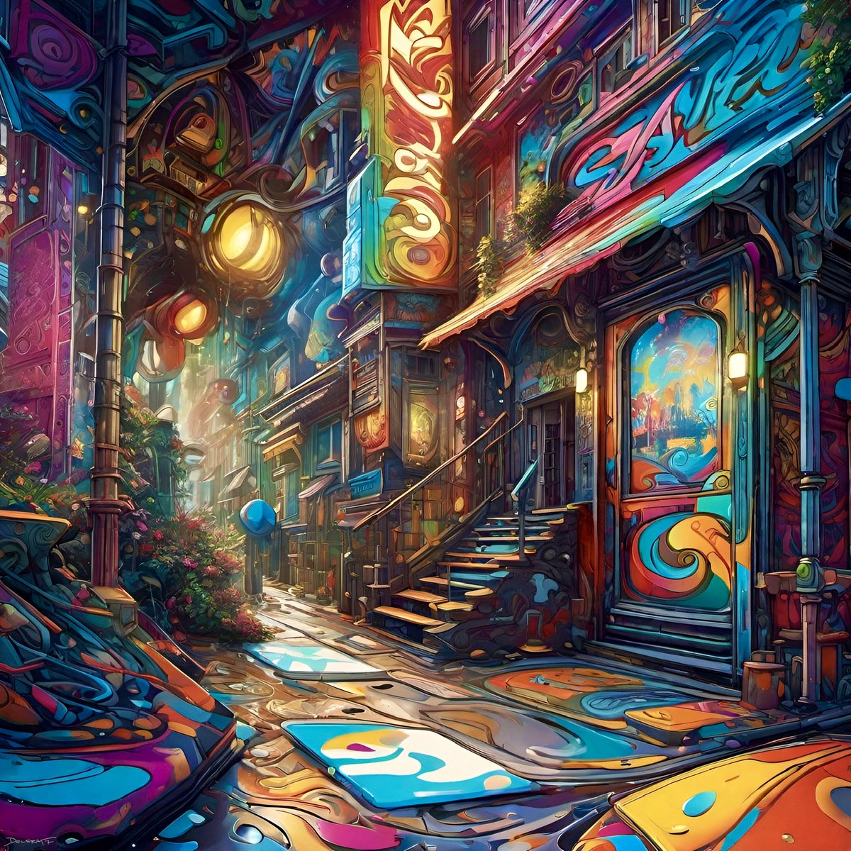 Delerat7's tweet photo. Color Swirls
#ai #aiart #aiartcommunity #AIArtistCommunity #aiartist #GenerativeAI #generativeart #sciencefantasy #fantasyart #scifiart #sciencefiction #art #cyberpunk #alien #surrealart #TuesdayFeeling #tuesdaymorning #tuesdaymotivations https://t.co/cvO3NTY43e