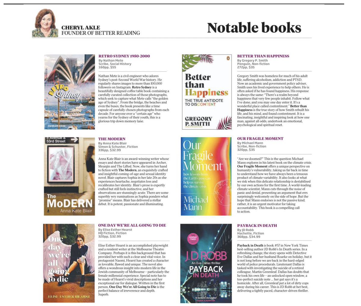 Thanks so much <a href="/CherylAkle/">Cheryl Akle</a> for the kind shout-out in The <a href="/Australian/">The Australian</a> for #OurFragileMoment (available in Australia via <a href="/scribepub/">Scribe Publications</a>: scribepublications.com.au/books-authors/…)