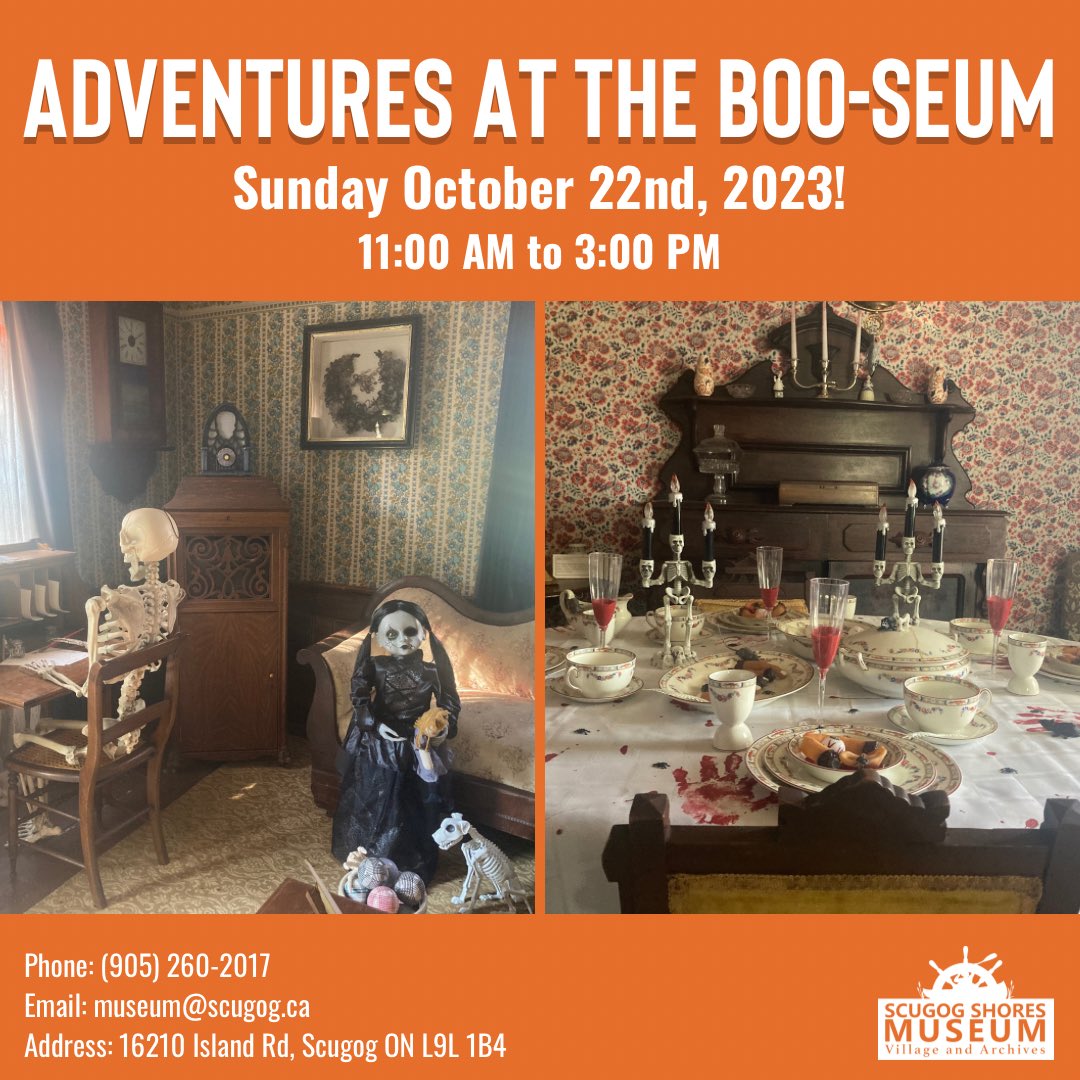 Enter if you dare.

Make sure to visit our haunted house this Sunday at our Halloween event! You may just experience some paranormal activity while you explore.

#adventuresatthebooseum #halloween #scugogshoresmuseum #townshipofscugog #familyfun #hauntedhouse