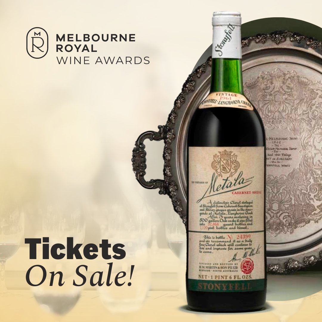 Experience the pinnacle of Australian wines at the revamped Melbourne Royal Wine Award Presentation on November 3. 

Tickets are on sale now here: ow.ly/yKQt50PXqXB