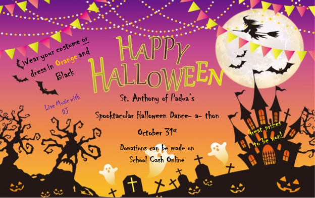 saopmilton1's tweet photo. We can't wait for our Spooktacular Dance-a-thon!! We hope all our Eagles are working hard to get their pledges in because this is going to be the best Dance- a- thon yet!! Donations can be made to School Cash Online. Thank you in advance for your support of this FUNdraiser! https://t.co/0hDZAmz783