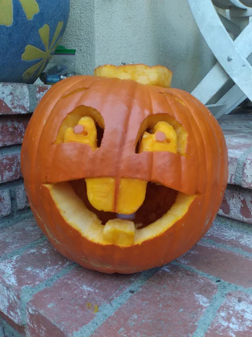 Guys look at my pumpkin
