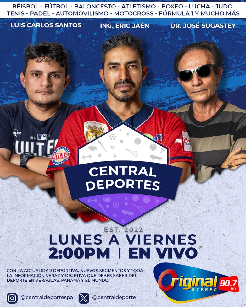 Esta noche <a href="/centraldeporte_/">Central Deportes 🇵🇦</a> en horario especial a las 8PM por <a href="/OriginalStereo/">Original Stereo 🇵🇦 📻📡</a> 90.7 FM 📻📡

Hablaremos de:
- <a href="/Veraguas_United/">Veraguas United FC</a> vs. <a href="/MarioMendezFC1/">RayadosdeChiriquí</a> #LigaProm
- Tercera División 🇵🇦⚽ #LFN
- LPF 🇵🇦⚽
- Selección de Panamá 🇵🇦⚽
- MLB y mucho más.

Escucha aquí: bit.ly/OriginalStereo…