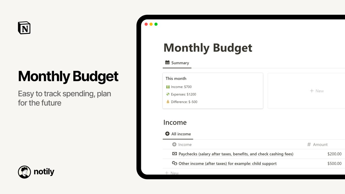 📈 Keep track your spending to reach your financial goals.
The Notion Monthly Budget Template is here to help you stay on top of your spending and plan for the future.

For the next 24 hours, it's free for everyone.

To get it:
• Like
• Follow so I can DM
• Reply "Send"