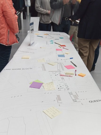 wonrobot's tweet image. Appreciate this well-organized public consultation on Proposed changes under Portland-Dan Leckie bike lane project. #biketo

Lots of materials, maps, city staff to get information from. Kudos to participatory process. It was wonderful to see #SpaFY Ward Councillor @ausmalik too!