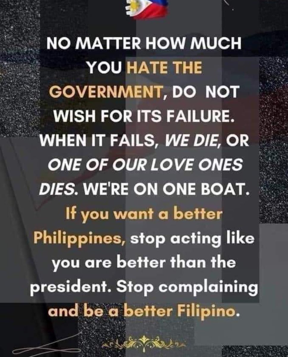 ❤️💚I am a Filipino. A proud Filipino! 
🇵🇭