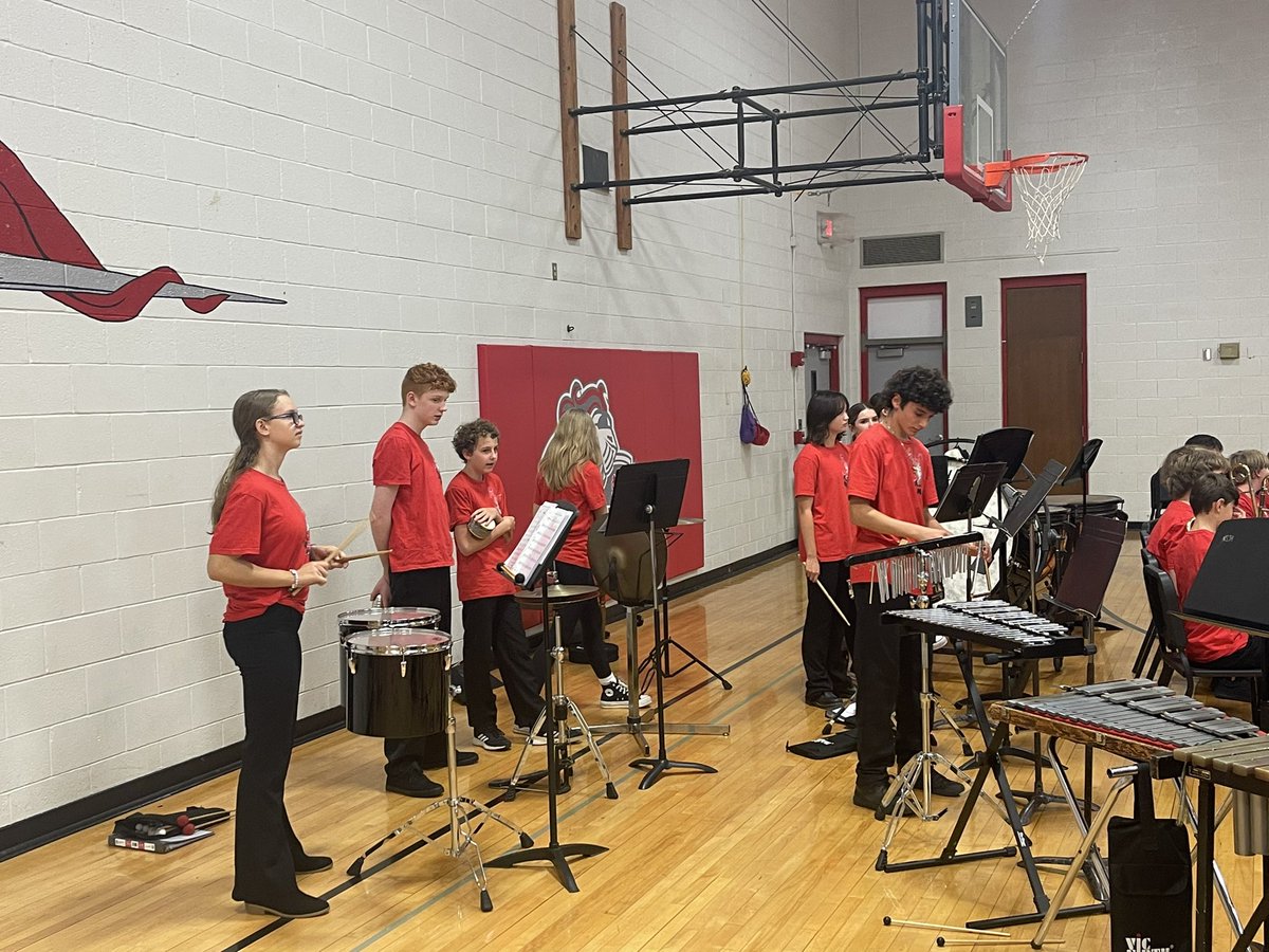 8th grade band concert, well done!!