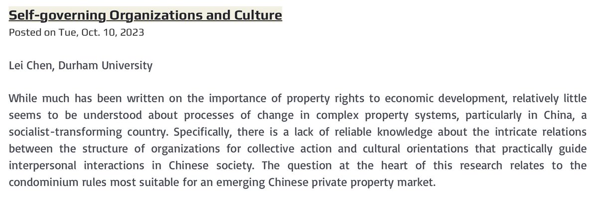 Read this article by <a href="/leichen57646471/">lei chen</a> examining how the law reflects and responds to the cultural and social variations/interactions among the stakeholders in China.
Chinese Law Blog: ccl.law.hku.hk/chinese-law-bl…
JPPEL: emerald.com/insight/conten…