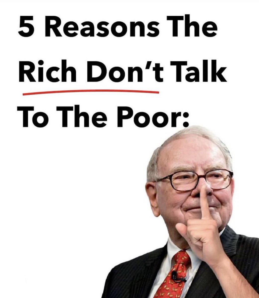 busines_corner's tweet photo. 5 Reasons the RICH don’t talk to the POOR:

-Thread- https://t.co/45CNLqOqZB
