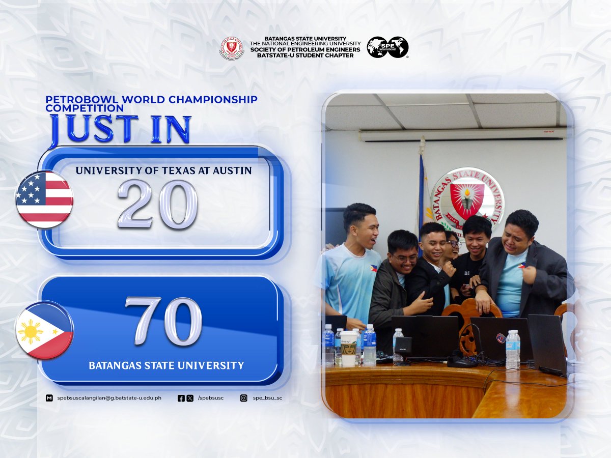 The SEMI-FINAL ROUND of the PETROBOWL CHAMPIONSHIP COMPETITIONS has been bagged! Join us as we witness Selwyn Medrano, John Carlo Doria, Matin Mohammad, Jairus Klein Magpantay, and Ricardo Roguen Punzalan battle it up to the top.

#PETROBOWL2023
#DrillingPassion