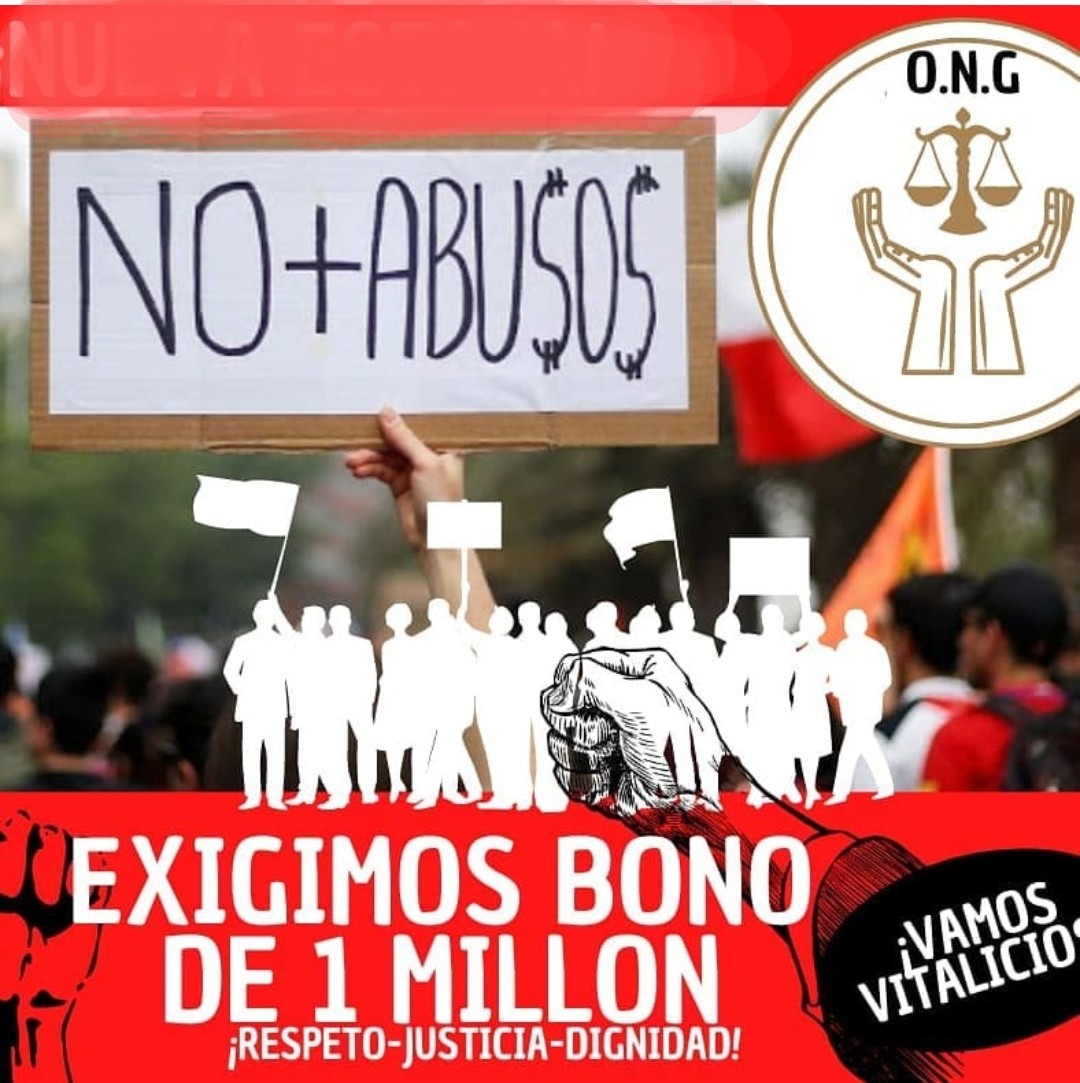 ODignidad's tweet photo. Pedimos en base a suspender la tramitación de la #ReformaPrevisional se otorgue un #BonoCompensatorioRRV, quienes fueron engañados por una modalidad de pensión que se promueve por el @GobiernodeChile y @MintrabChile 
Las promesas se cumplen! No más postergacion a las necesidades https://t.co/E1AipFT8KL