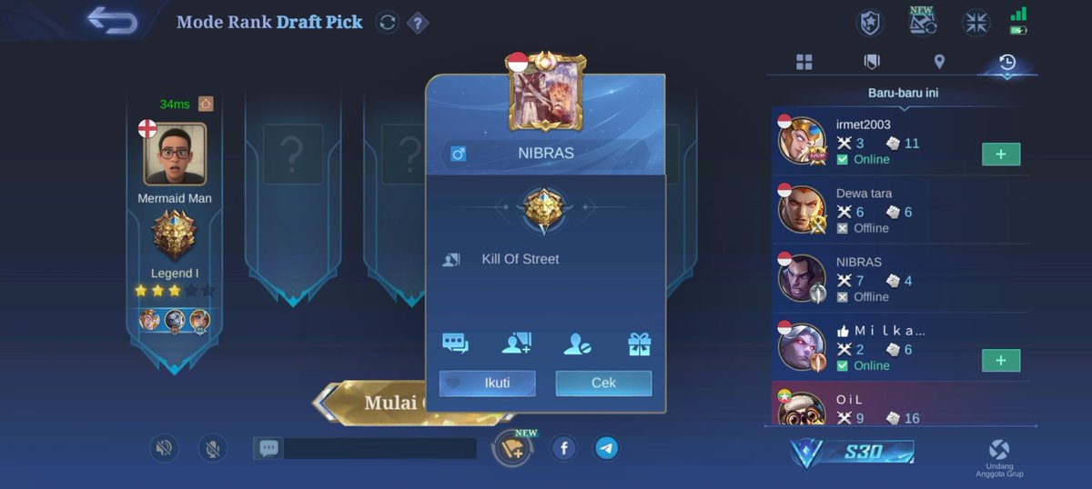 __bongg's tweet image. Ini mobilelegend #DarkSystem #Darksistem emg real coy..

Malah satu tim legend 5 semuaaa
Musuh legend 4, 3 sama 2