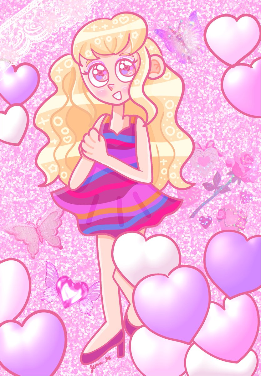 art_by_jemibuni's tweet photo. A drawing for @caiodelari, aka the HoD of @sbsaus in @Eurovisnt, of his character and the winning Junior Eurovisn’t act Alice Ben Garnier for his birthday. 💕

She’s had some different looks but this is based on hers from when she won JEV with my own twist.

Hope you like it! 😊 https://t.co/5nVKf1PKod