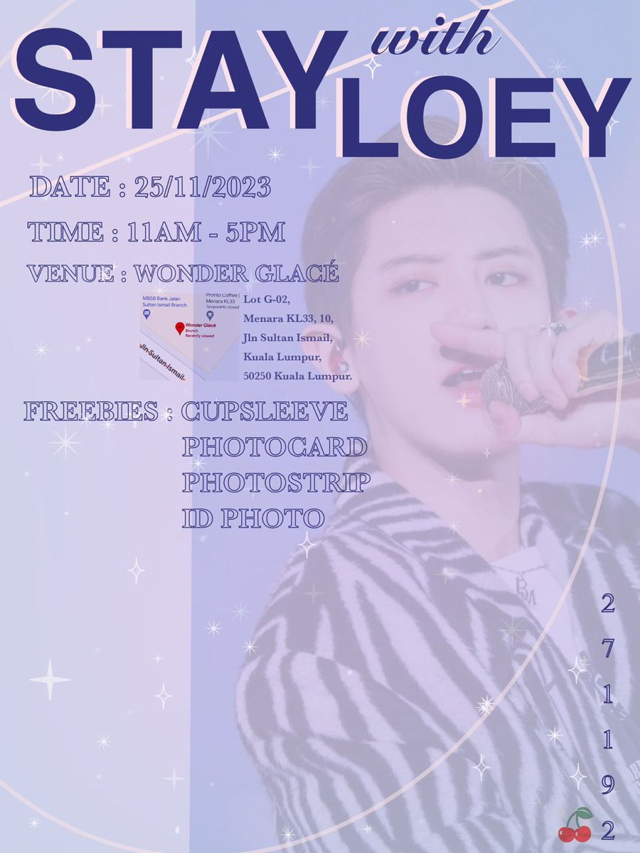 Hai everyone. I'm excited to announce that we will hold CS event for Park Chanyeol. We will upload google form and stay tuned ya those who free don't hesitate to come and join our event 🥰🥰🥰     #StayWithLoey