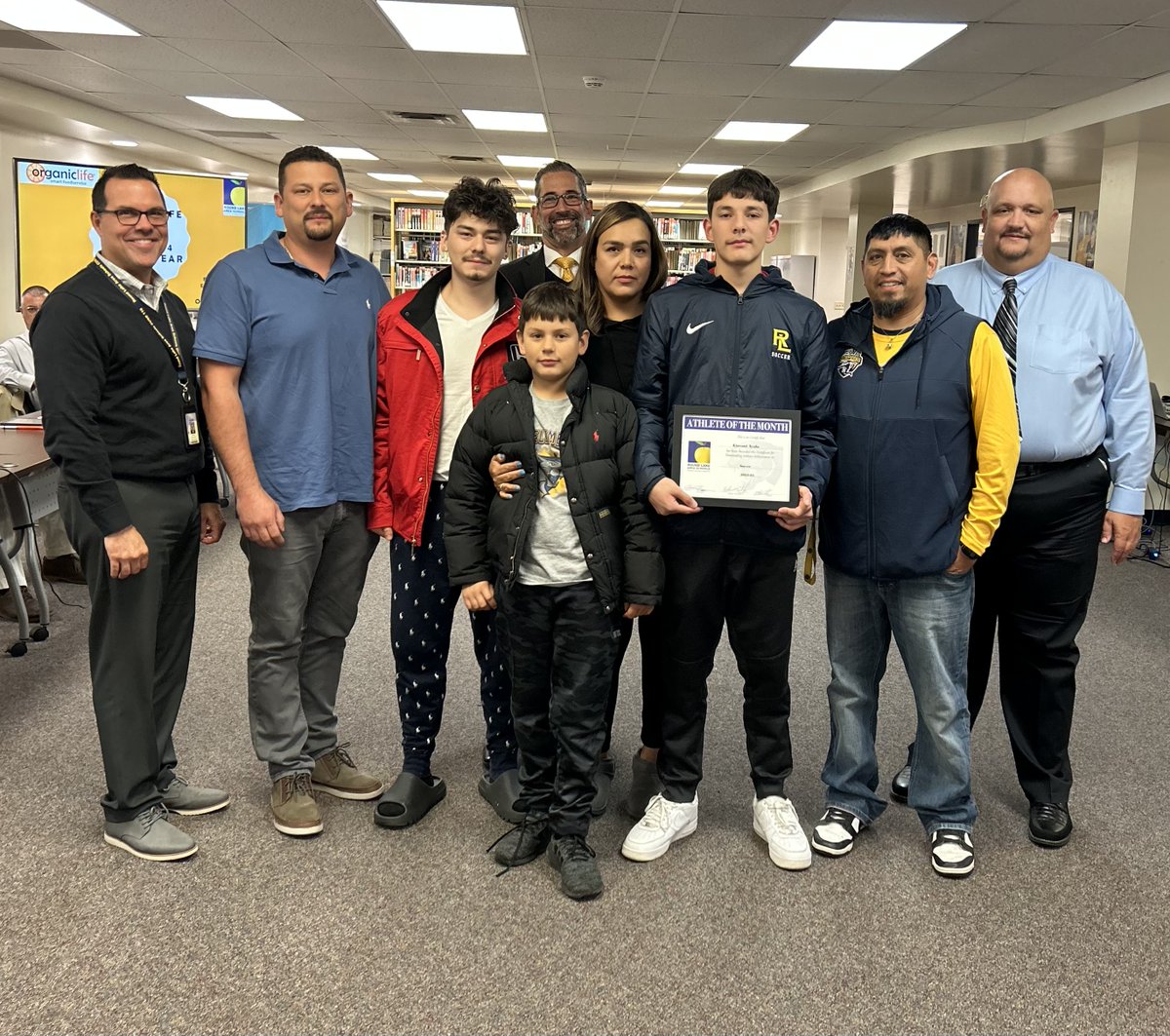 Round Lake Athletics (@athleticsrl) on Twitter photo Congratulations to our Athletes of the Month!  Layah Glover representing Flag Football and Gio Ayala representing Boys Soccer were both recognized at our Board of Education meeting.  #WeAreRL #PantherPRIDE #athleteofthemonth Congratulations to our Athletes of the Month!  Layah Glover representing Flag Football and Gio Ayala representing Boys Soccer were both recognized at our Board of Education meeting.  #WeAreRL #PantherPRIDE #athleteofthemonth