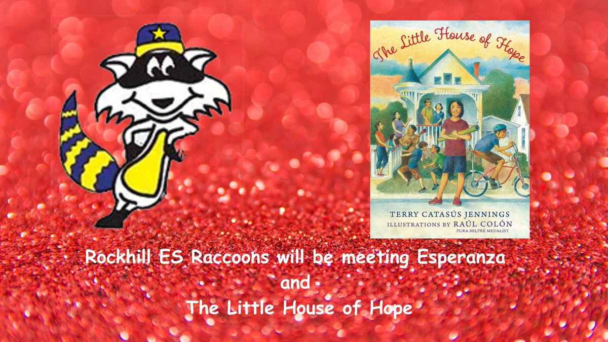 Can't wait to meet the Raccoons at @RockhillES. Esperanza and The Little House of Hope will be visiting today.