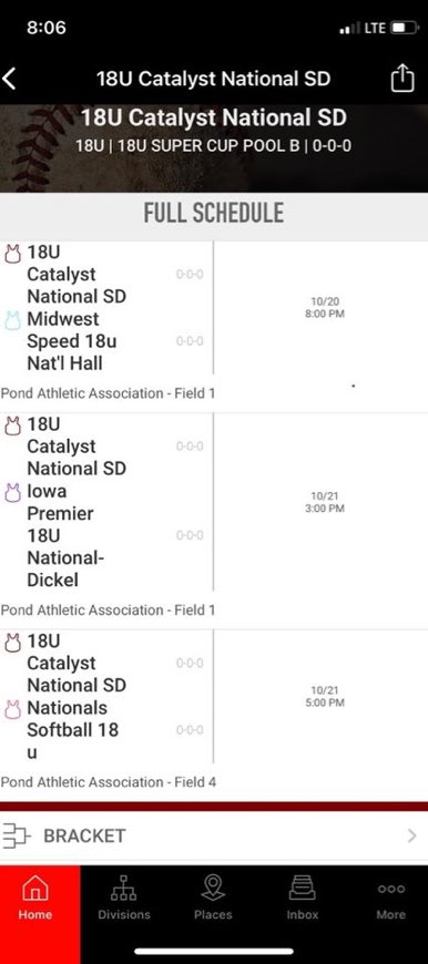 Here’s our schedule for this upcoming weekend in St. Louis for the Team One Alliance tournament! <a href="/CatalystSB_/">Catalyst Softball</a> <a href="/CatalystLab_/">Catalyst Sports Lab</a> <a href="/KristleWolcott/">Kristle Wolcott</a> <a href="/MichaelMook9/">Michael Mook</a> <a href="/CoachSingleton_/">Coach Beth Singleton</a> <a href="/coachbbouman/">Bailey Bouman</a> <a href="/coachaschilling/">Ashley Schilling</a> <a href="/coach_heard/">Mike Heard</a> <a href="/Jen_Daro/">Jen Daro</a> <a href="/CoachBagz/">Jen Bagley Trotter</a> <a href="/CoachKristaWood/">Krista Wood</a> <a href="/CoachMWright3/">Monica Wright</a>