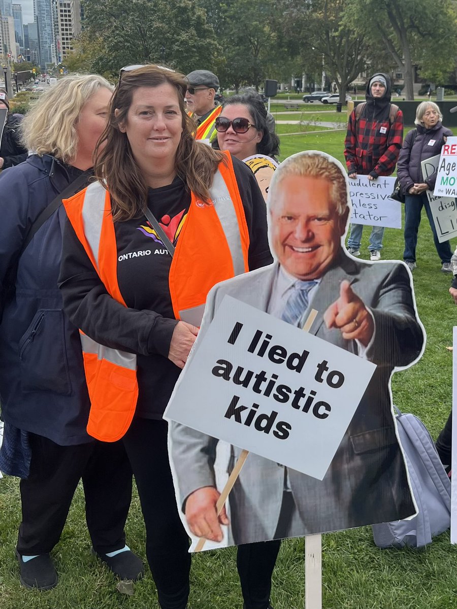 Doug Ford LIED when he told #Autism families they’d NEVER have to protest on the front lawn of Queen’s Park like they did under the Liberals! 🤥 
#30kIsNotOk
#40kIsNotOk
#50kIsNotOk 
#60kIsNotOk
#OnPoli @AutismONT