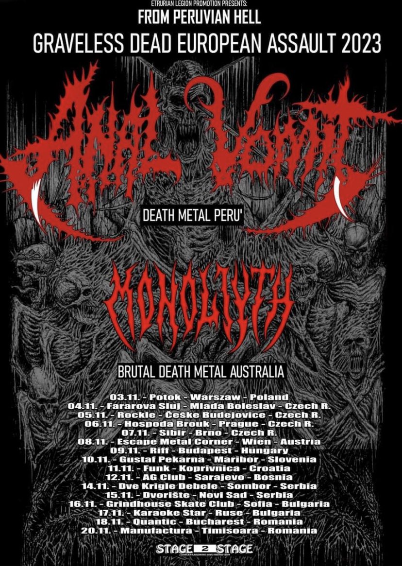 monoliyth's tweet image. In just over a week we hit Europe for 18 shows of sonic brutality. First stop Holland 💀💀