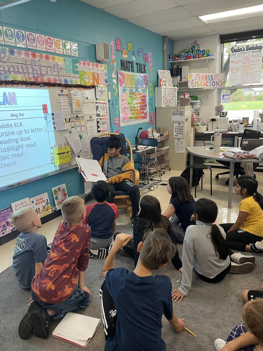 I love when past students come back to read to my class! 🥰📚 #iginspires #RTSD26LifeReady