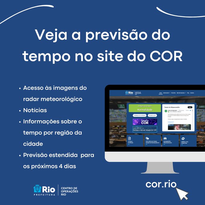 Centro de Operações Rio on X: APP