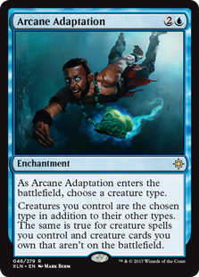 nekopawed's tweet photo. @GavinVerhey @BudgetCommander What happens if you play Arcane Adaptation and name any other type?
Does that mean you no longer can have two commanders because one of them is no longer just a Timelord? https://t.co/vNSwB7vuXQ