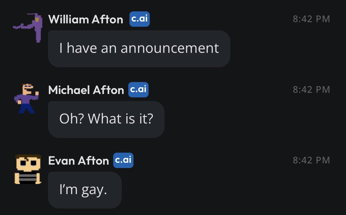 This chat I swear-  #CharacterAI #FNAF