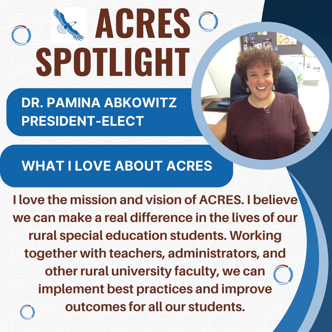 acres_sped's tweet photo. Member Spotlight! Meet our President-Elect, Dr. Abkowitz! https://t.co/AsdWTMFruC