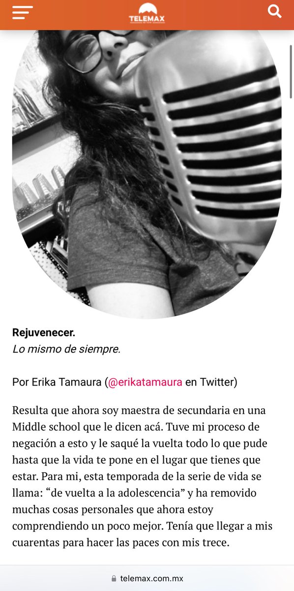 “Rejuvenecer” Mi columna de #LoMismoDeSiempre para Telemax Sonora desde @CapuccinoRADIO 💜 Gracias por leer y compartir. telemax.com.mx/2023/10/16/rej…